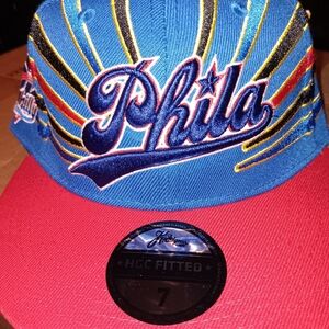 Headgear Blue and Red 'Phila Stars' Fitted Hat